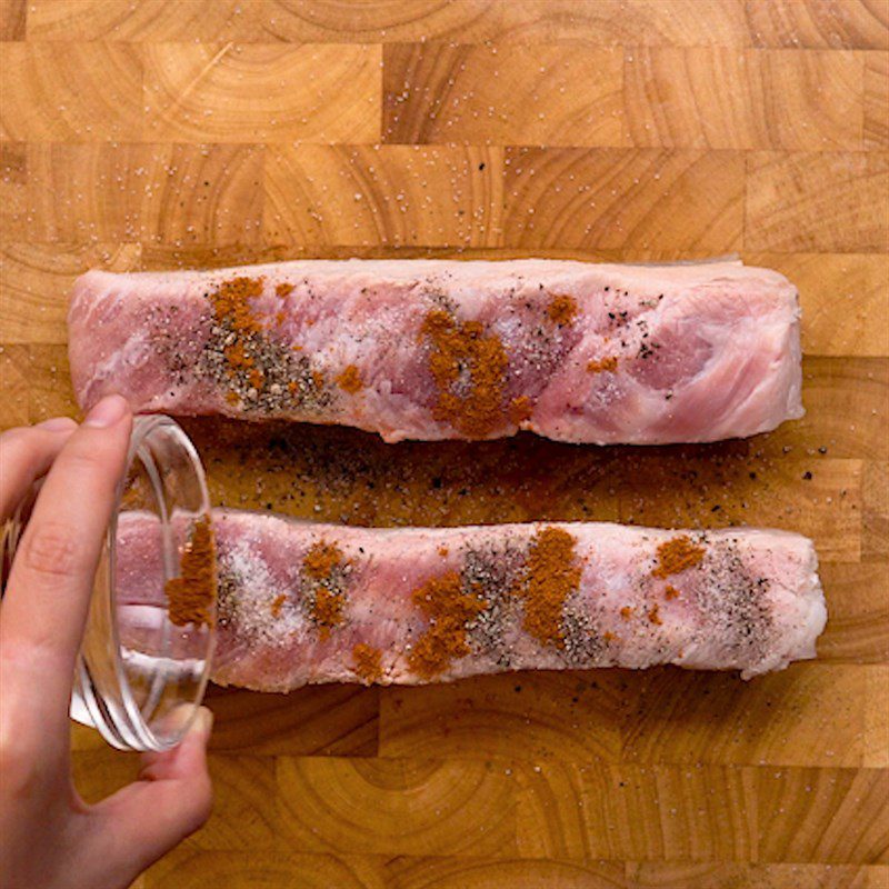 Step 2 Marinate the spices for Roasted Pork using an air fryer