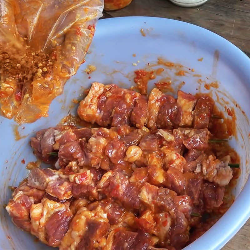 Step 3 Marinate beef brisket Grilled beef brisket