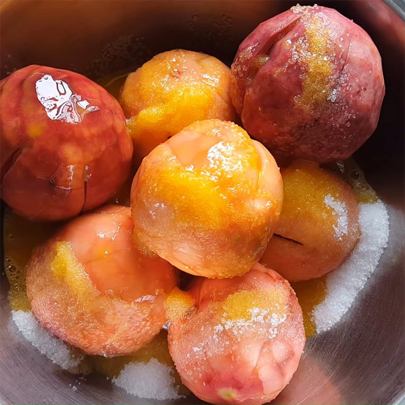 Step 2 Marinate the jam Passion fruit jam
