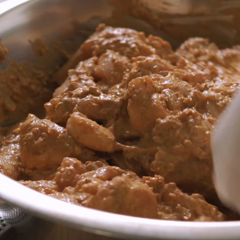 Step 3 Marinate chicken fillet Chicken curry with masala sauce