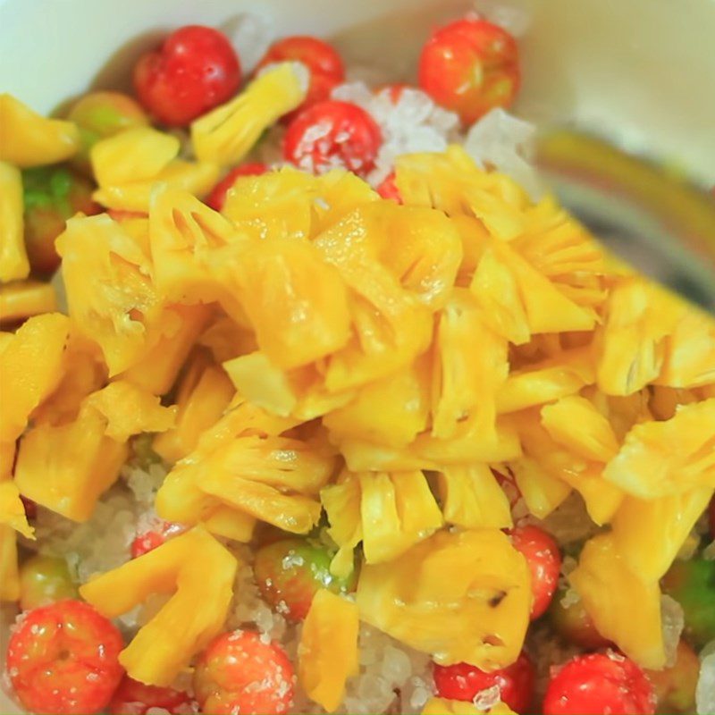 Step 2 Marinate the soursop with pineapple Soursop juice