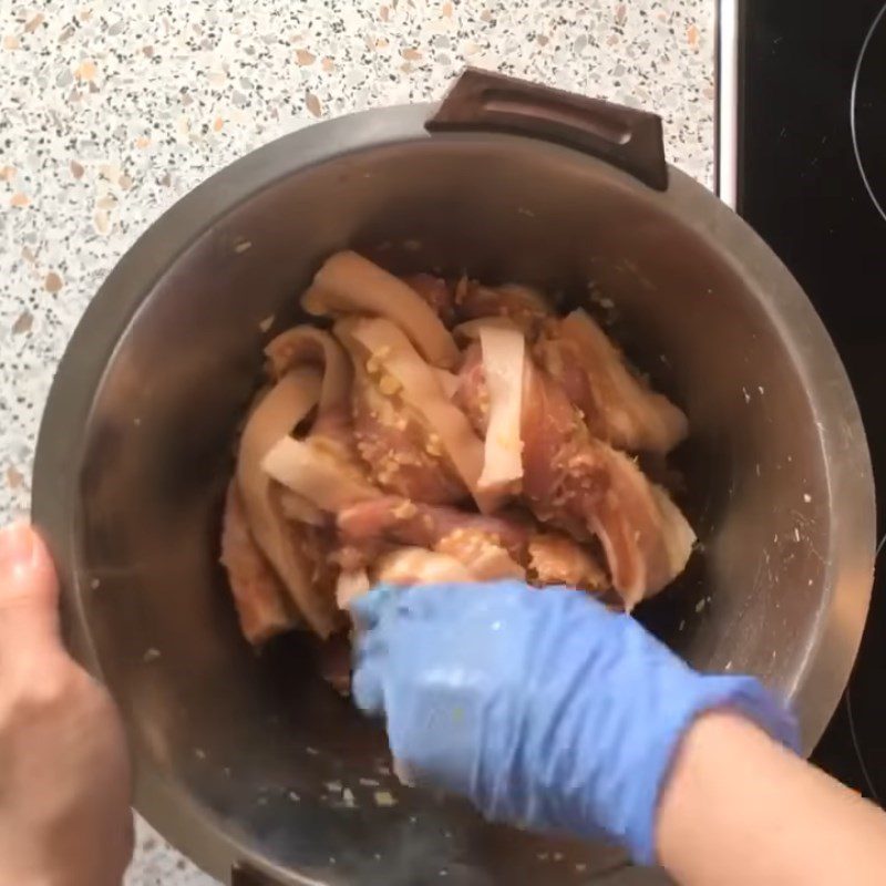 Step 2 Marinate the meat Grilled Pork with Lemongrass
