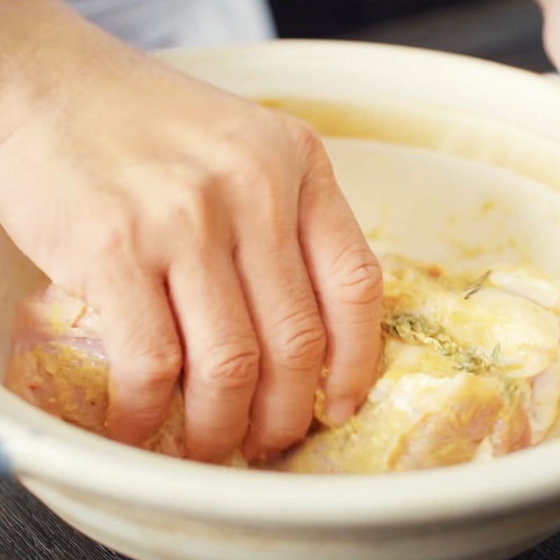 Step 5 Marinating Turkish pork bread