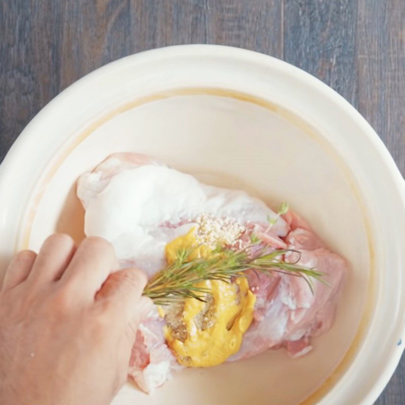 Step 5 Marinating Turkish pork bread