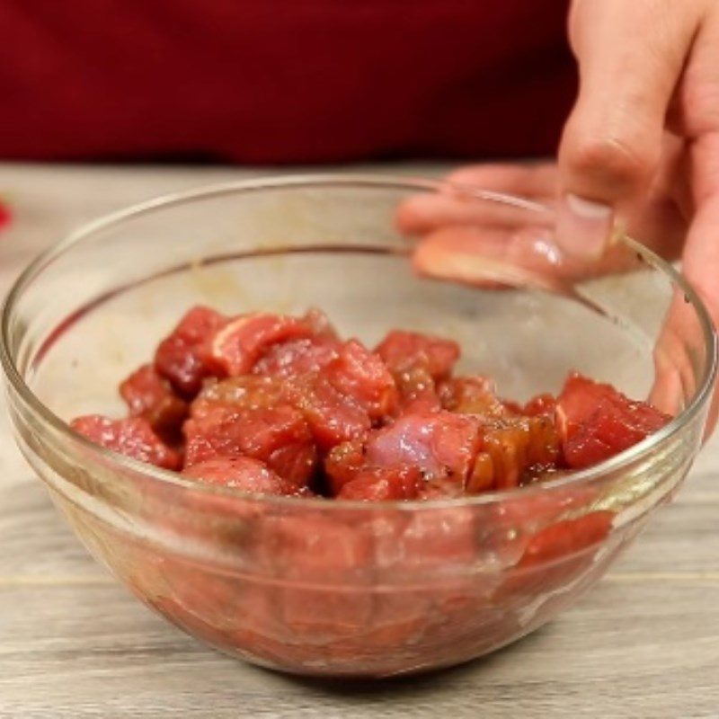 Step 2 Marinate the beef Dried beef balls