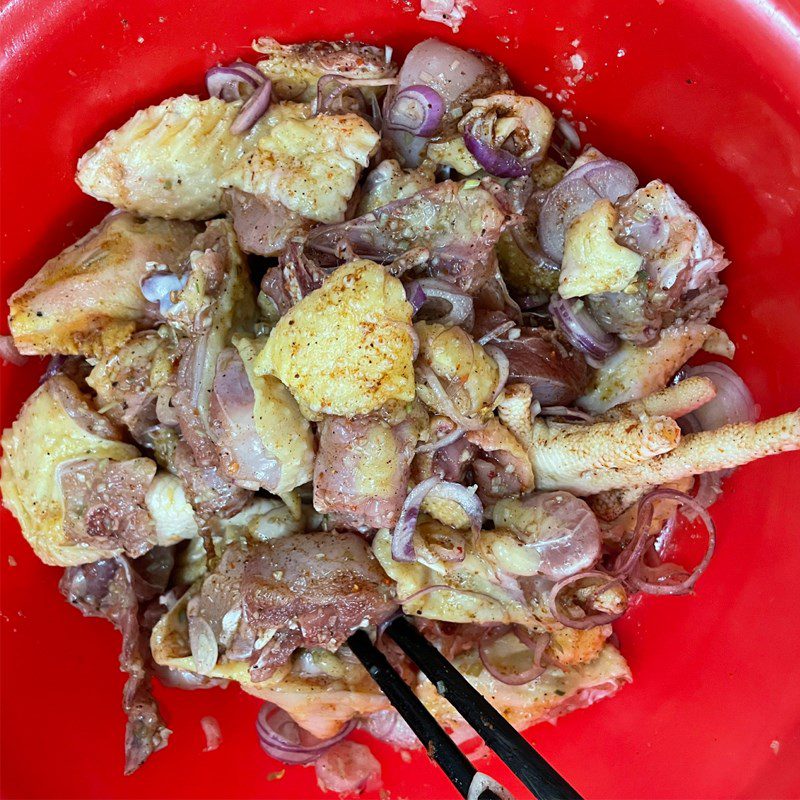 Step 2 Marinating Chicken Chicken Braised with Lemongrass and Five-Spice