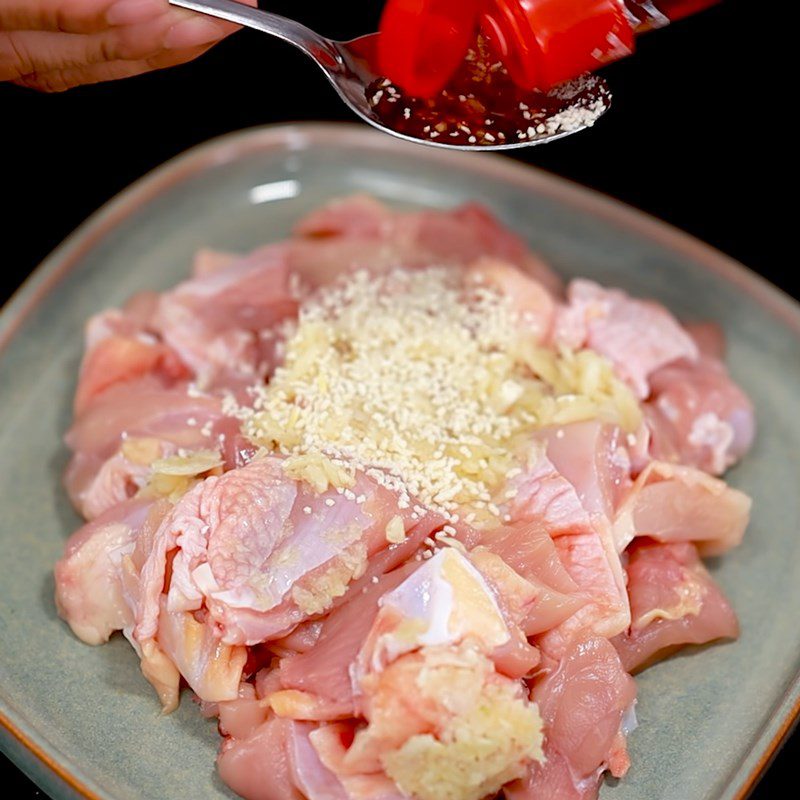 Step 3 Marinate the chicken Salted chicken