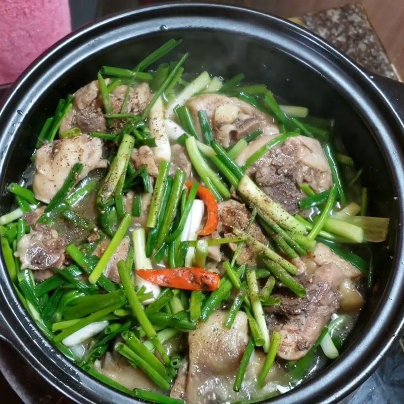 Step 3 Marinating and Braising Chicken Chicken with Green Onions