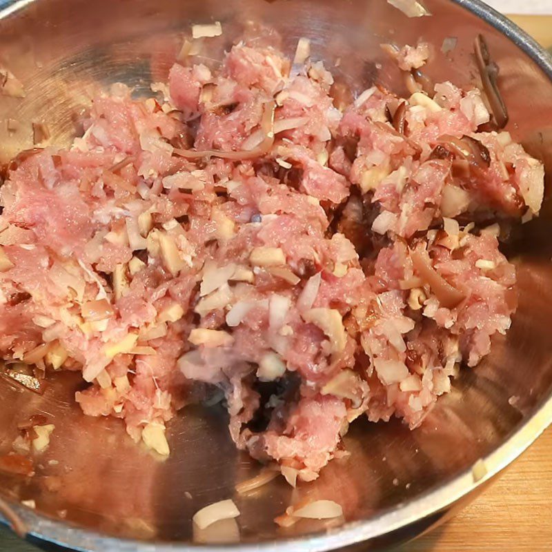 Step 3 Marinate and Stuff the Filling Fried Pumpkin