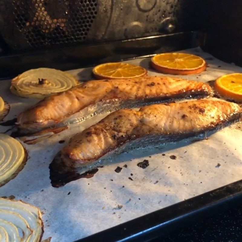 Step 2 Marinate and grill the fish Grilled salmon with orange