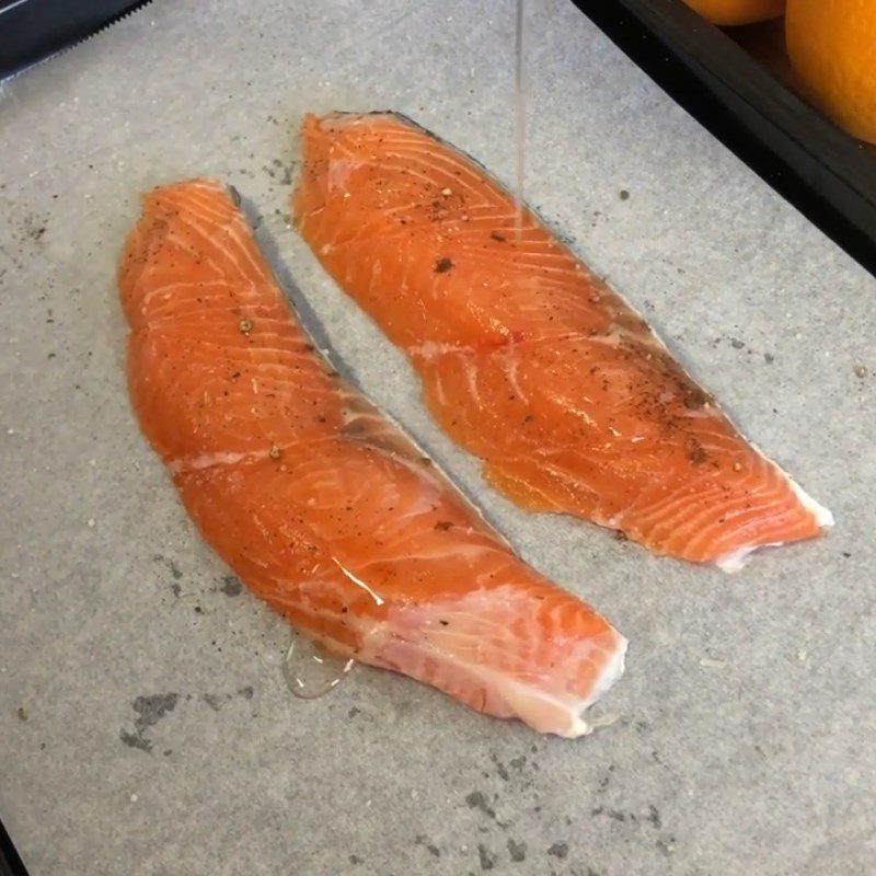 Step 2 Marinate and grill the fish Grilled salmon with orange