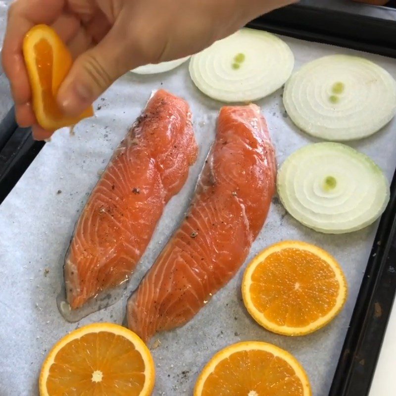Step 2 Marinate and grill the fish Grilled salmon with orange