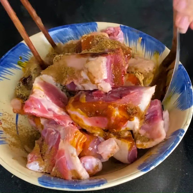 Step 2 Marinating Duck Meat Garlic Roasted Duck