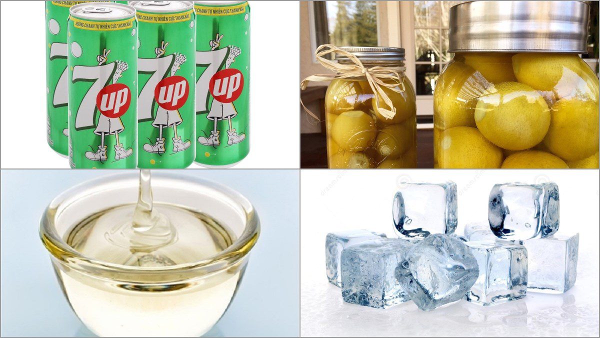 Ingredients for soda dish from 7up