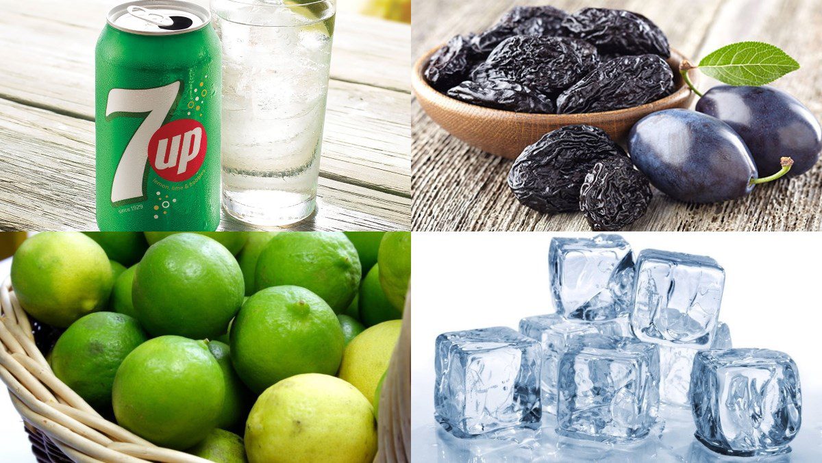 Ingredients for soda drink from 7up