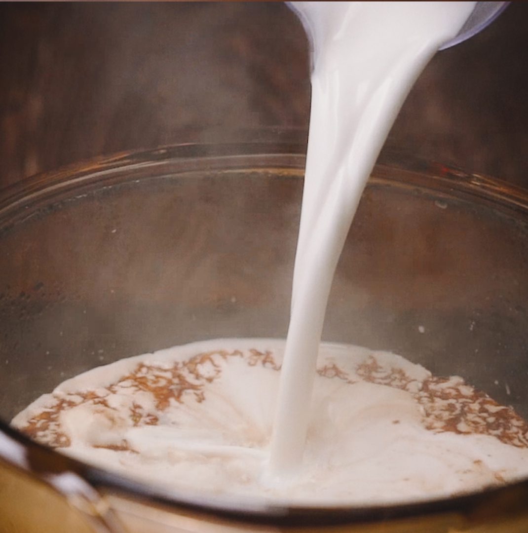 Step 2 Making Grilled Milk Tea Grilled Milk Tea with Golden Tapioca Pearls