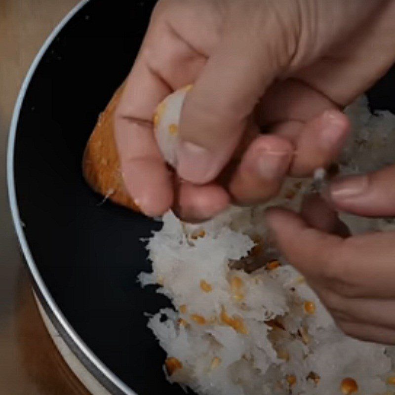 Step 5 Roll the coconut filling Coconut filling cookies