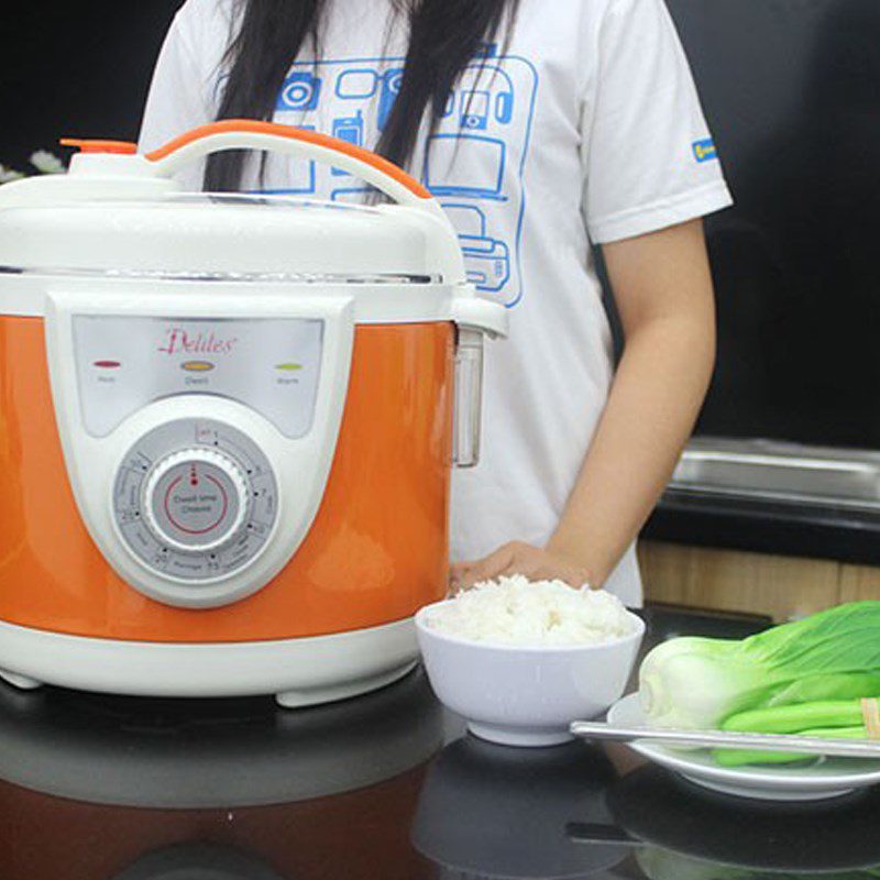 Step 3 Release steam and finish Rice using an electric pressure cooker