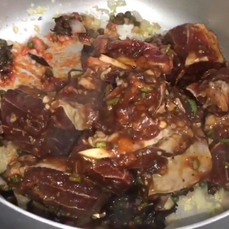 Step 4 Sauté the beef Braised Beef with Green Pepper