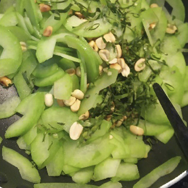 Step 2 Stir-fried Winter Melon Stir-fried Winter Melon with Peanuts