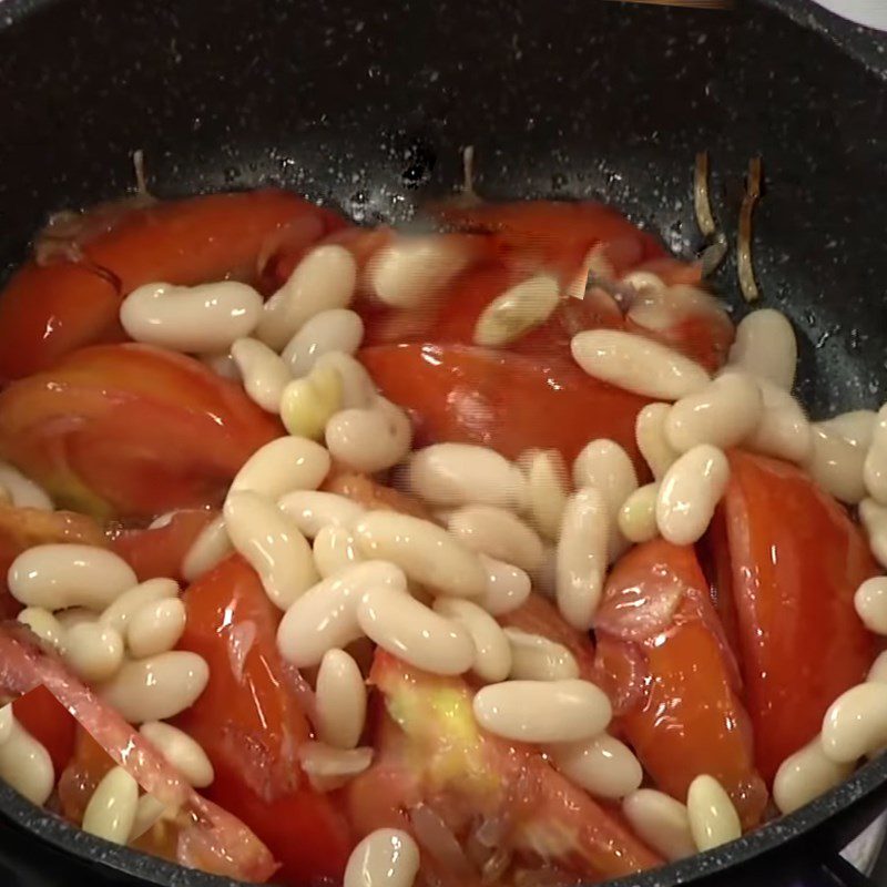 Step 4 Sauté tomatoes for Kale Soup