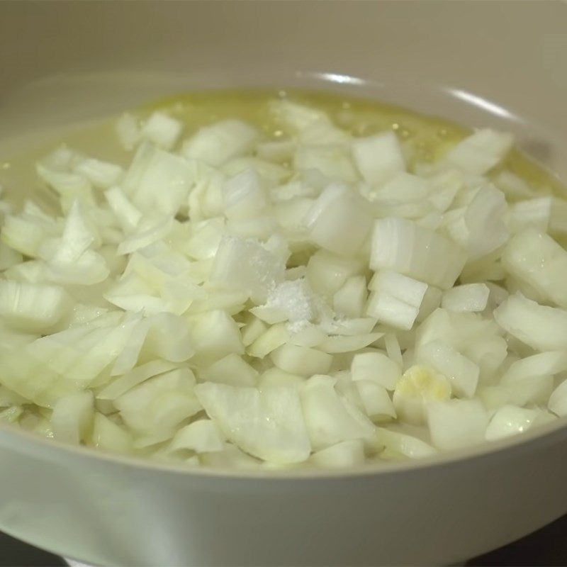 Step 2 Sauté the onion Cheese Potato Tacos