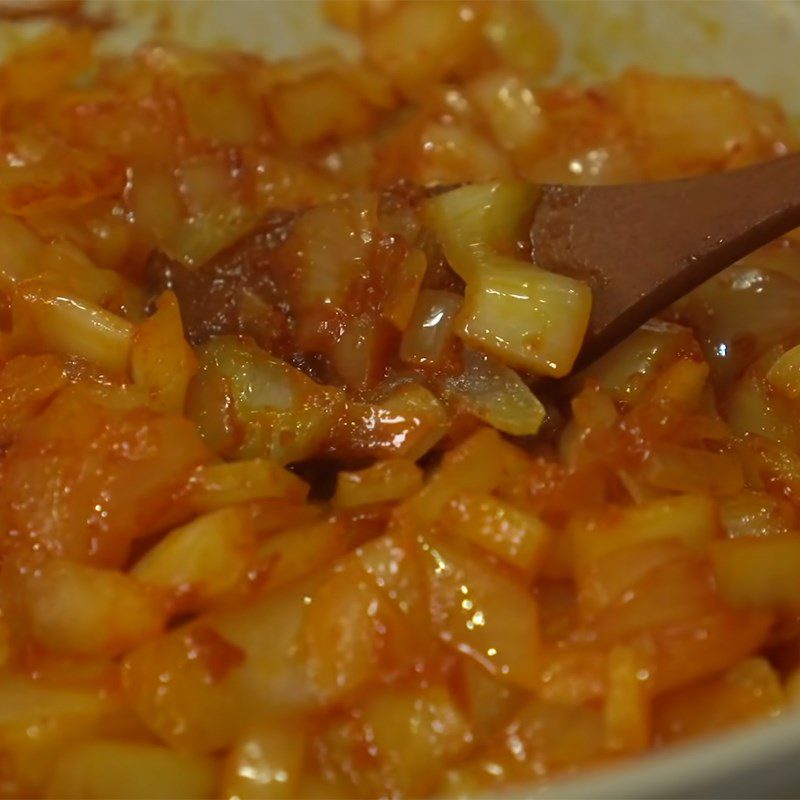 Step 2 Sauté the onions Potato cheese tacos