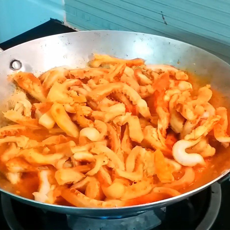 Step 3 Stir-fried beef intestines Beef intestines stir-fried with curry