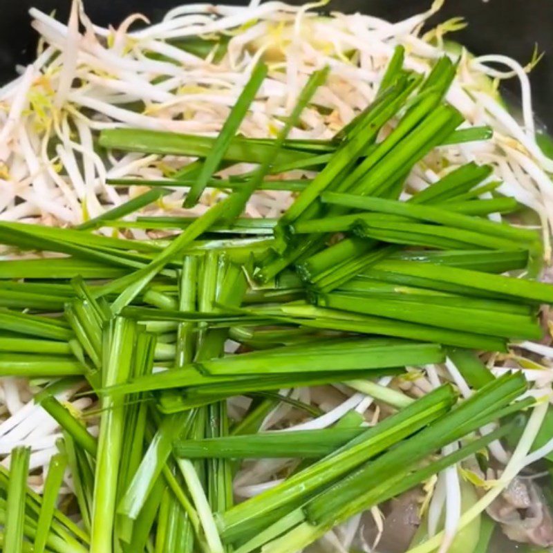 Step 2 Stir-fried Gourd Chicken Guts Stir-fried Gourd (Recipe shared from Tiktok Cooking with TasteVN)