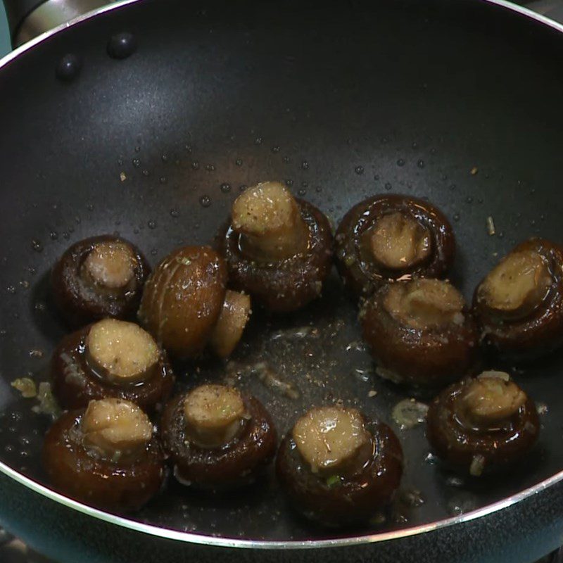 Step 3 Sautéed Mushrooms Oyster mushrooms sautéed with salt and pepper