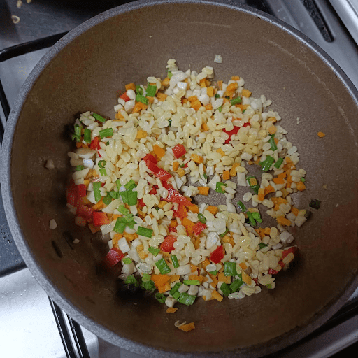 Step 2 Sauté the Filling for Bánh Khọt Vegan