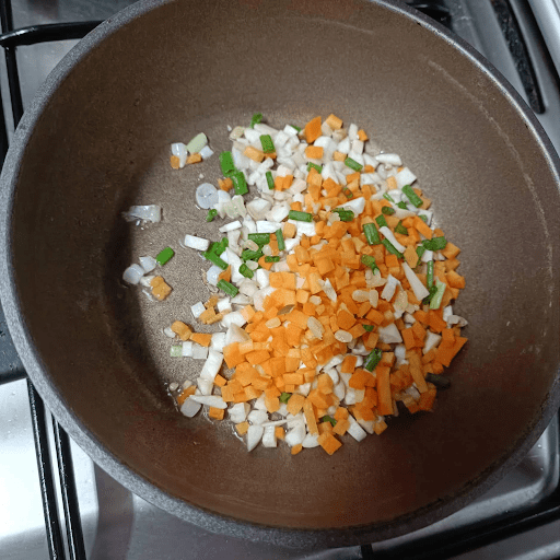 Step 2 Sauté the Filling for Bánh Khọt Vegan