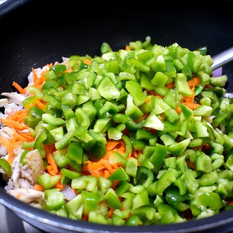 Step 2 Sautéed Chicken and Vegetable Filling Chicken and Vegetable Sandwich