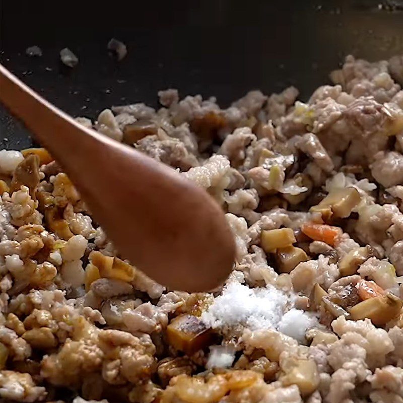 Step 2 Sauté the Shrimp and Pork Filling for Central Vietnam's Bánh Khoái