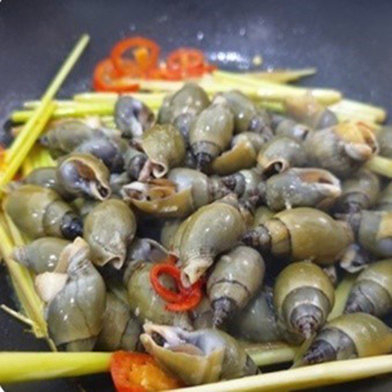 Step 3 Sautéed Snails Sautéed Snails with Lemongrass and Chili