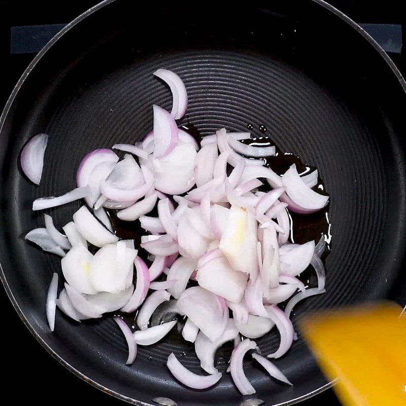 Step 2 Sauté the vegetables for Cheese and Vegetable Spring Rolls