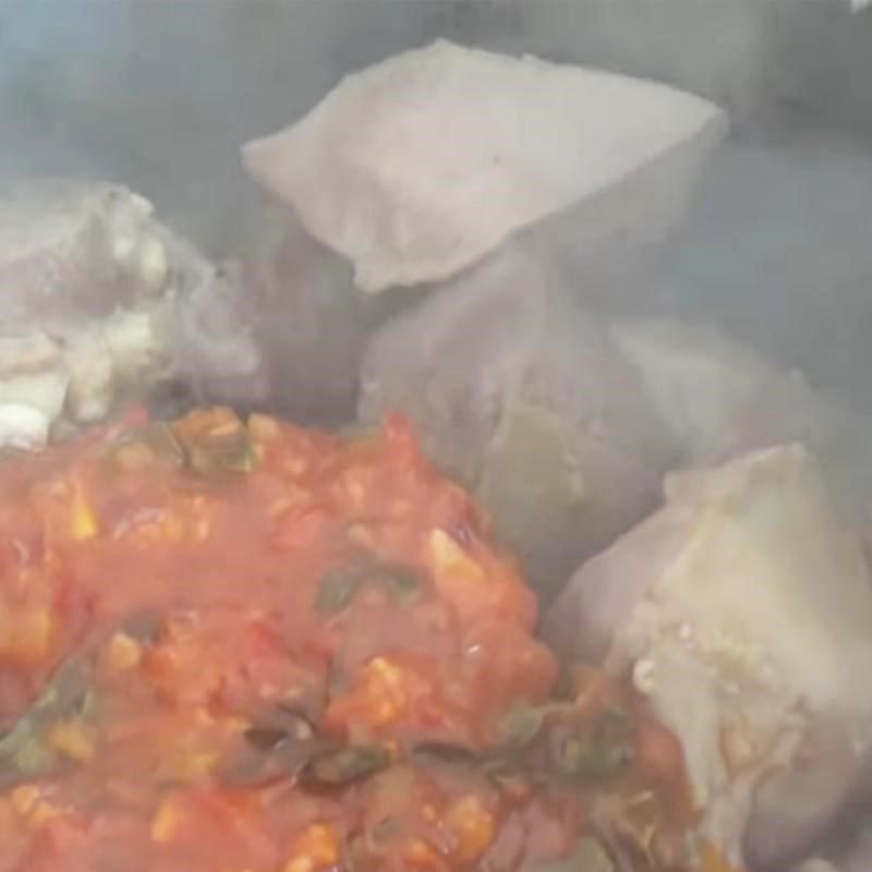 Step 6 Quickly stir-fry the beef tongue Beef tongue cooked with lagu