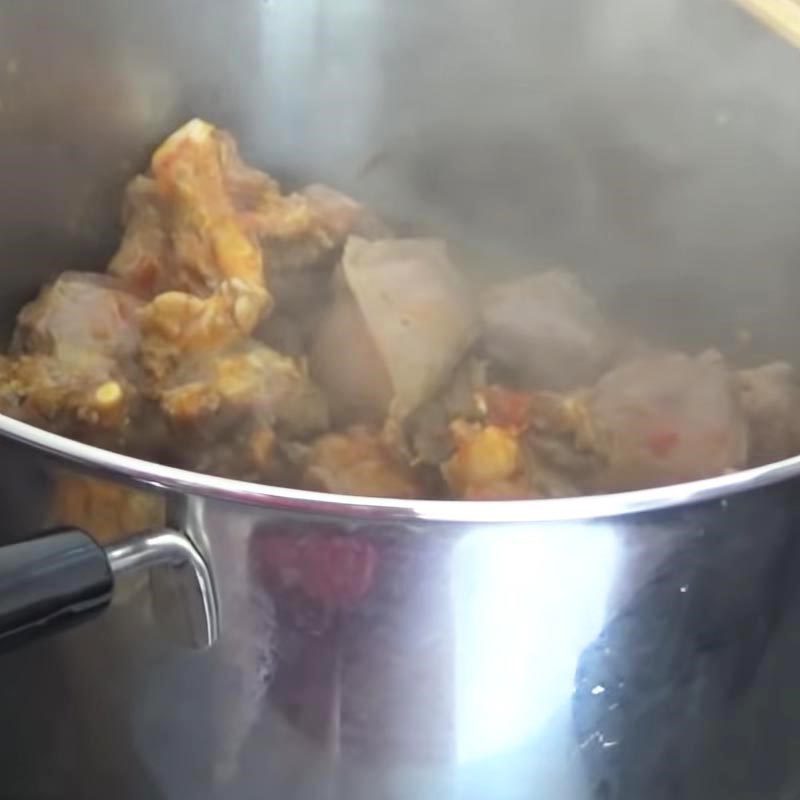 Step 6 Sauté the beef tongue Beef tongue cooked in lagu