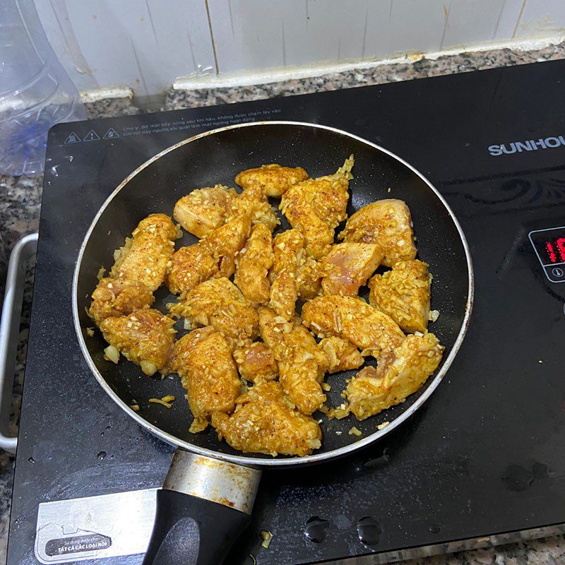 Step 3 Sauté chicken curry breast