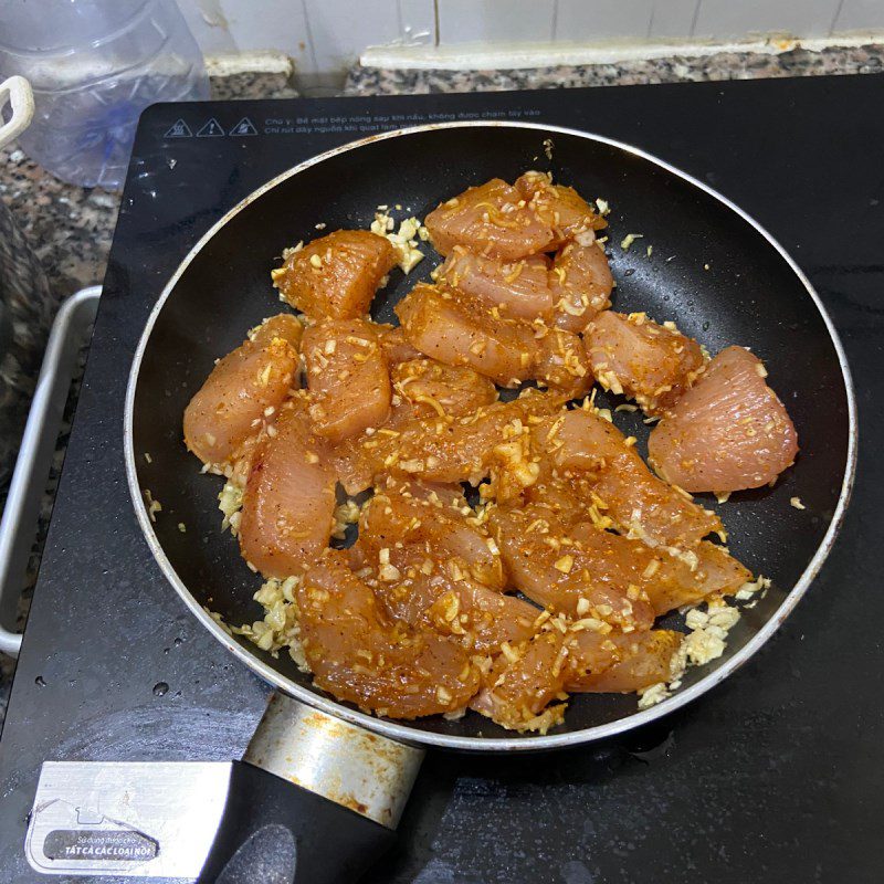 Step 3 Sauté chicken curry breast