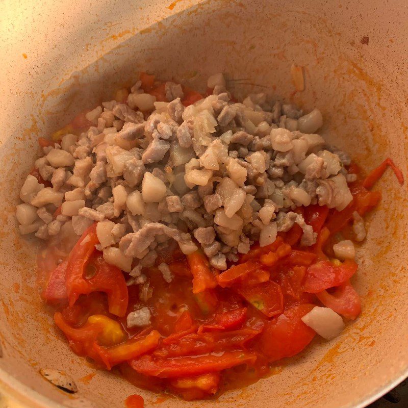 Step 3 Stir-fried minced meat with tomatoes Stir-fried minced meat with tomatoes