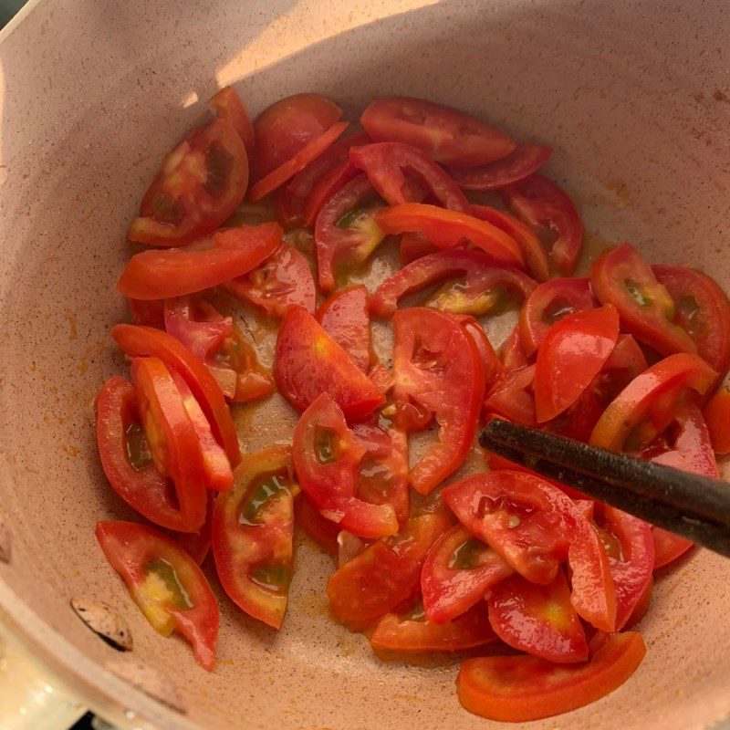 Step 3 Stir-fried minced meat with tomatoes Stir-fried minced meat with tomatoes