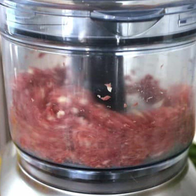 Step 6 Stir-frying beef Potato beef pie - La tourtiere