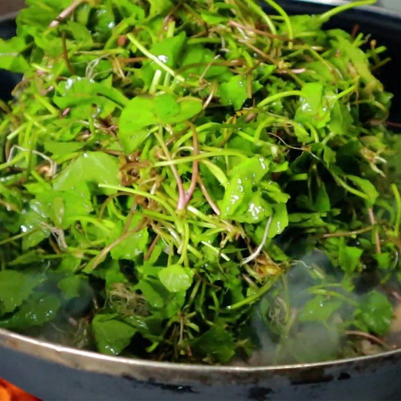 Step 3 Stir-fry goose with pennywort Stir-fried goose with pennywort