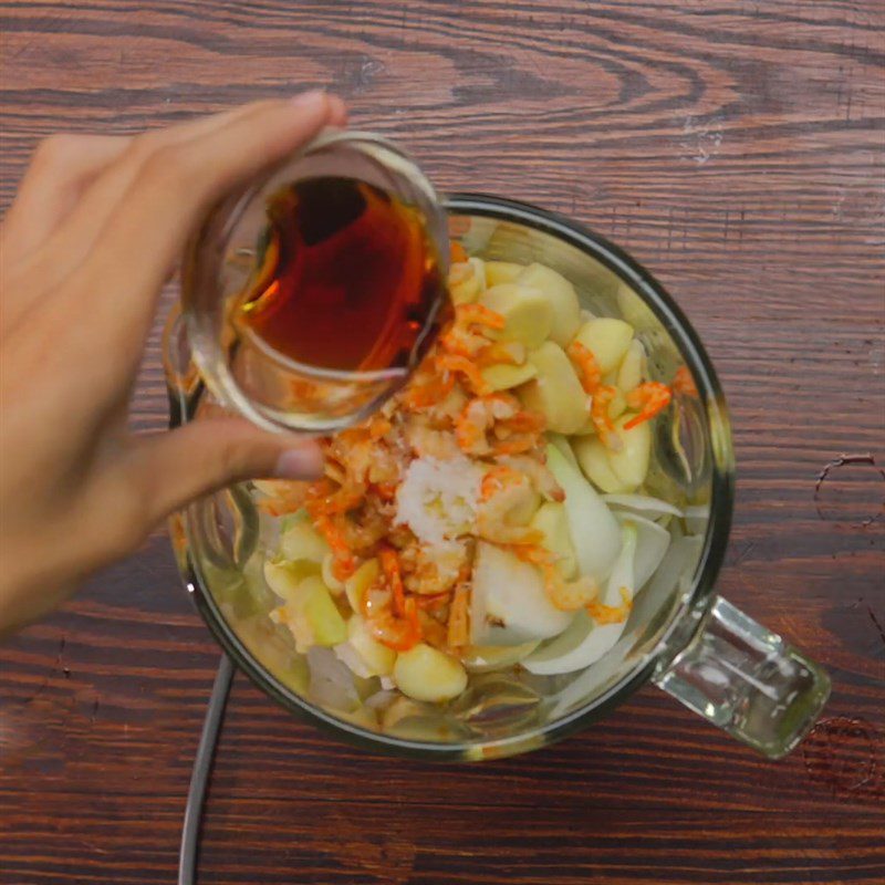 Step 4 Blend the kimchi seasoning mixture Kimchi napa cabbage