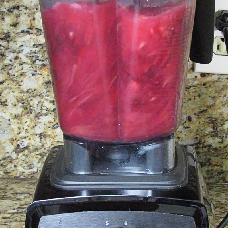 Step 2 Blend Cranberries and Pomegranate Cranberry and Pomegranate Juice