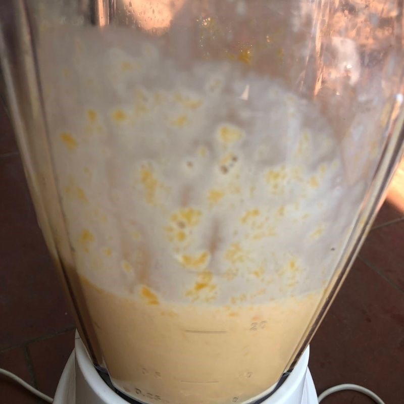 Step 2 Blend the ingredients for Mango Yogurt Ice Cream