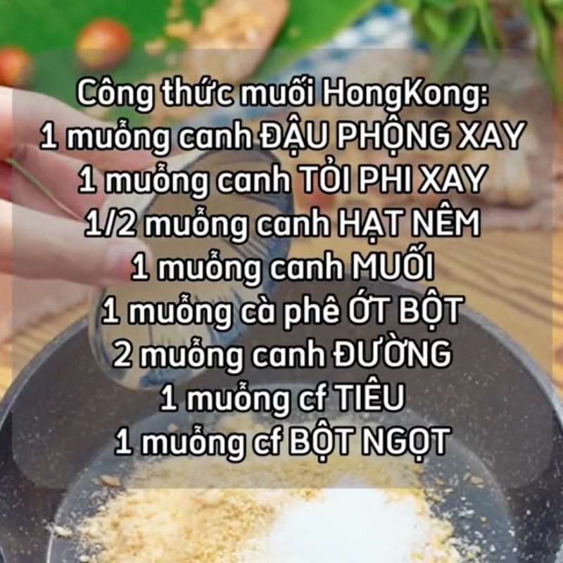 Step 2 Make Hong Kong salt Hong Kong salt to eat with fillet fish (Recipe from the TikTok channel Cooking with TasteVN)