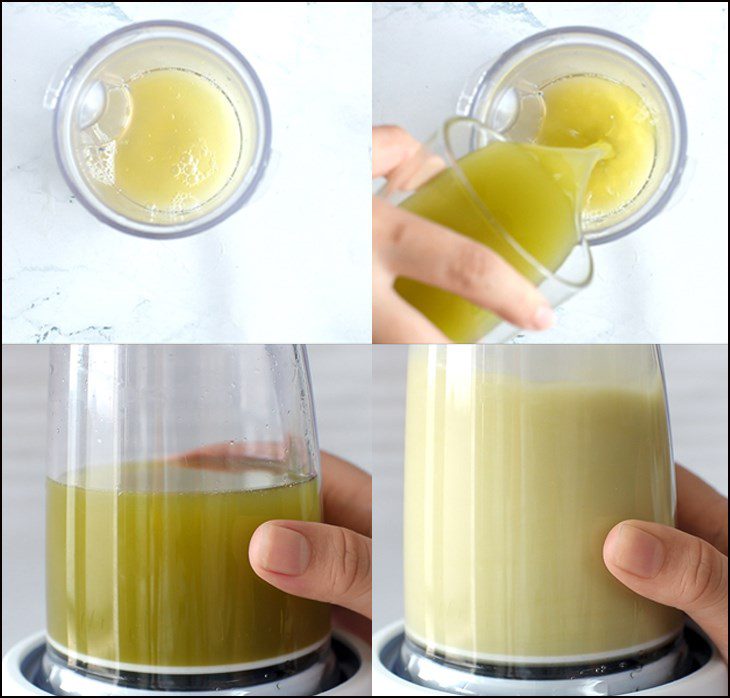 Step 2 Blend the sugarcane and pineapple juice Fresh Sugarcane Juice with Pineapple