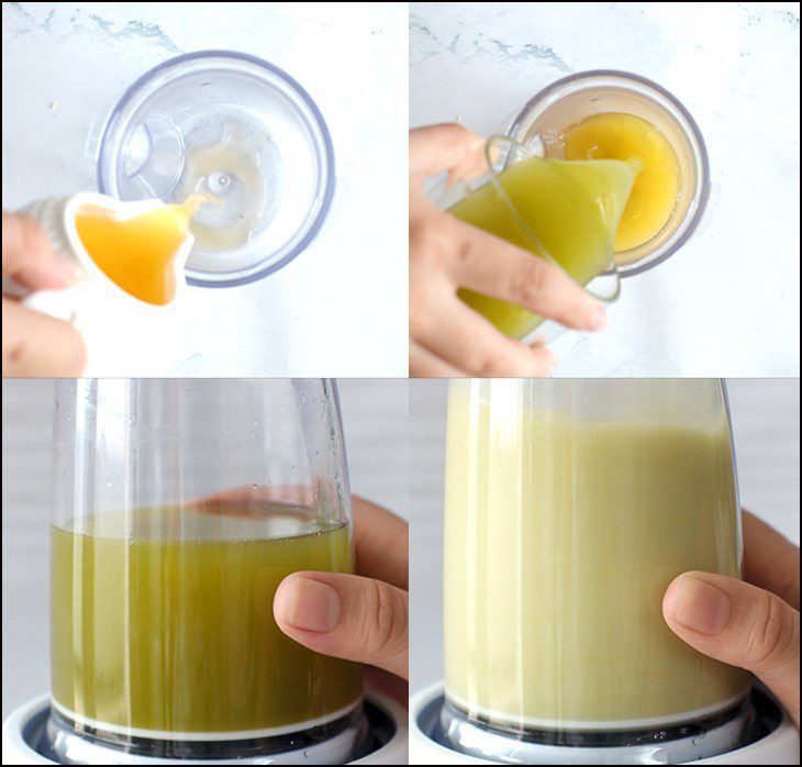 Step 2 Blend the orange sugarcane juice Orange Sugarcane Juice